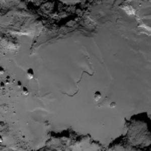 Region Imhotep na komecie 67P/C-G w dniu 24 maja 2015 r.  Źródło: ESA/Rosetta/MPS